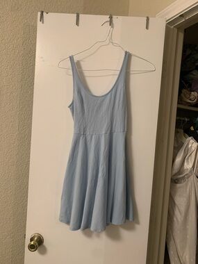 hollister blue fitted mini dress size small